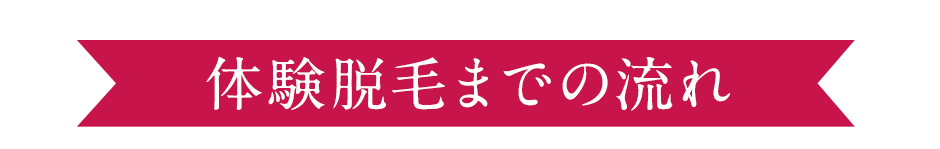 脱毛体験までの流れ